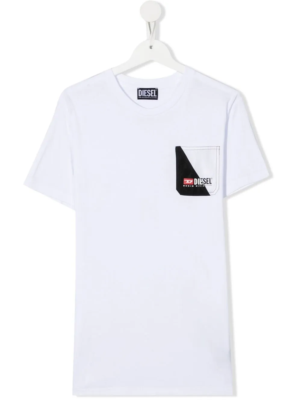 

Diesel Kids playera con logo estampado - Blanco