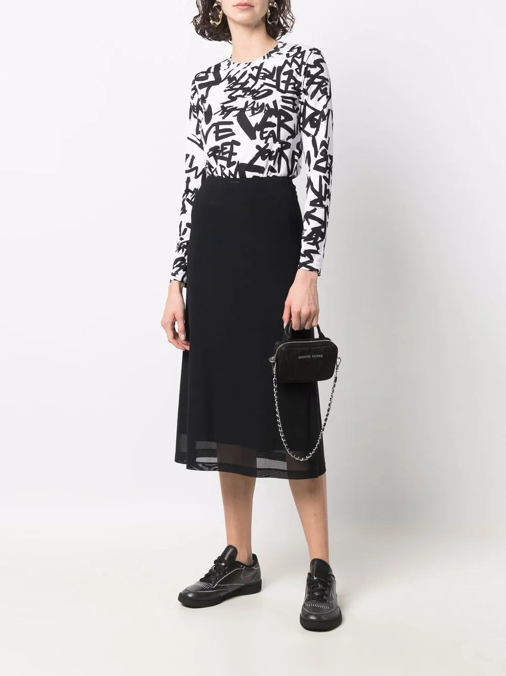 фото Comme des garçons топ с графичным принтом