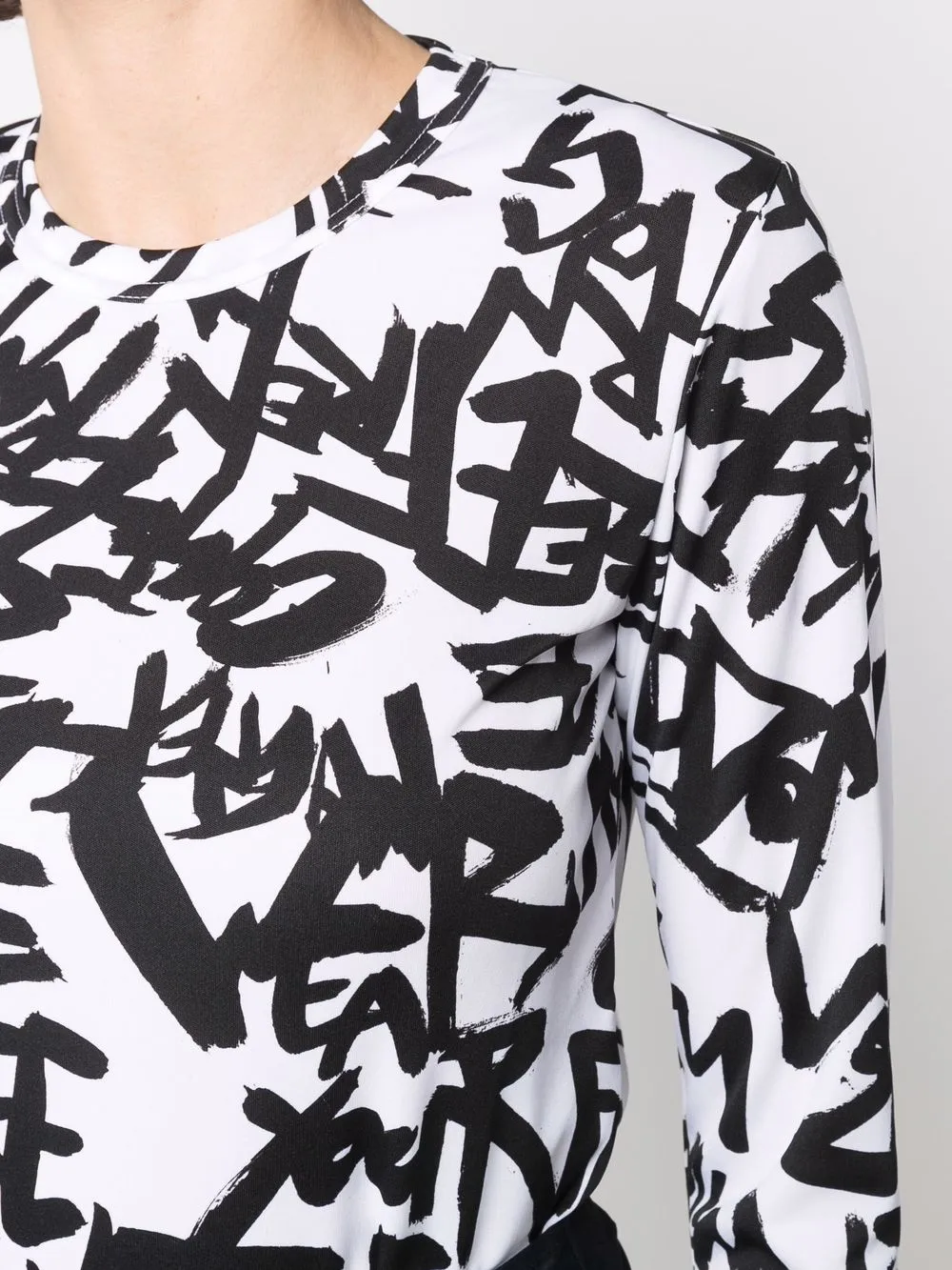 фото Comme des garçons топ с графичным принтом