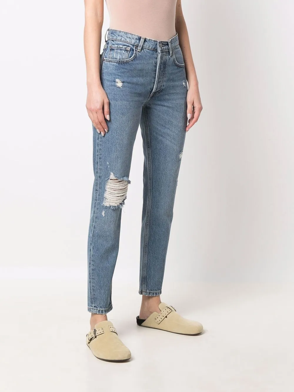 фото Boyish jeans джинсы скинни billy с завышенной талией