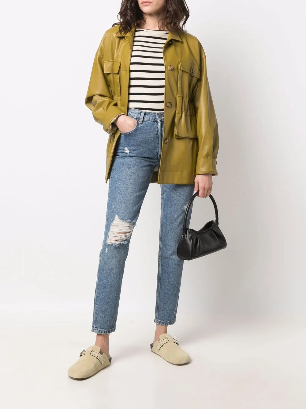 фото Boyish jeans джинсы скинни billy с завышенной талией