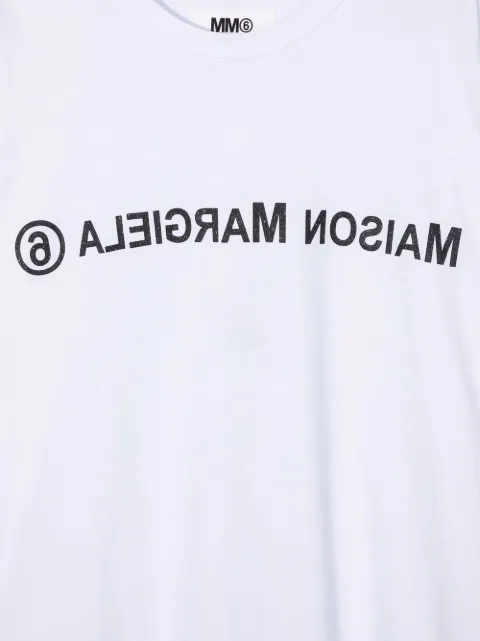 mm6 maison margiela kids logo印花t恤式连衣裙