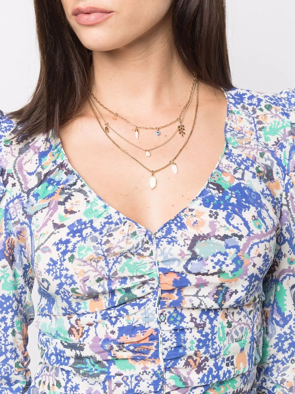 Isabel Marant Multichain Necklace In Gold ModeSens