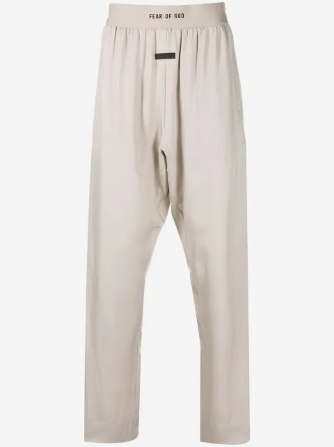 Fear Of God logo-waist slip-on dropped-crotch trousers