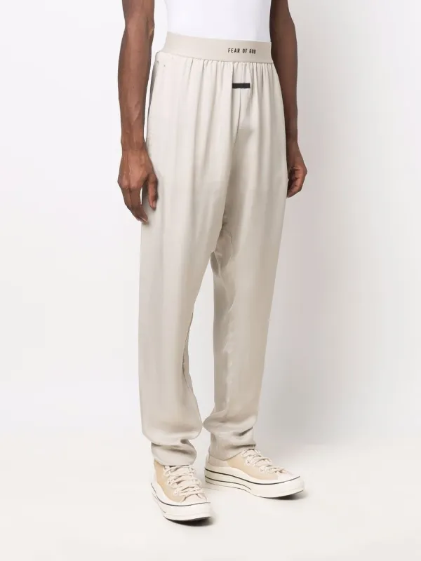 Shop Fear Of God logo-waist slip-on 