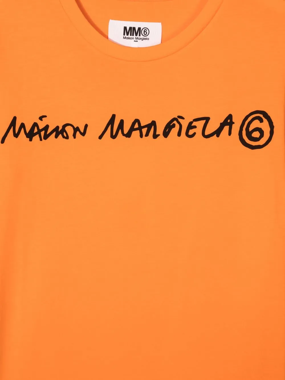 фото Mm6 maison margiela kids футболка с логотипом