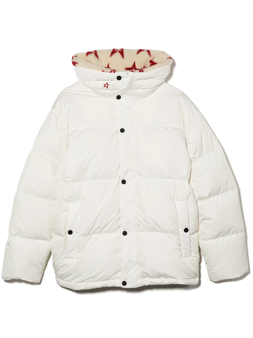 

Perfect Moment Kids press-stud puffer jacket - Neutrals