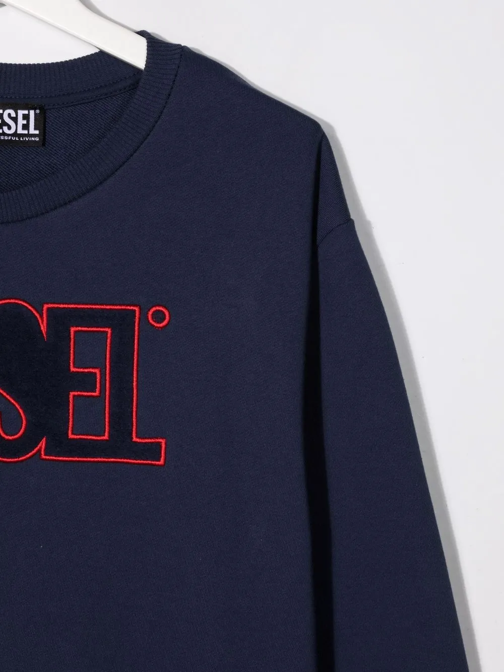 фото Diesel kids толстовка с вышитым логотипом