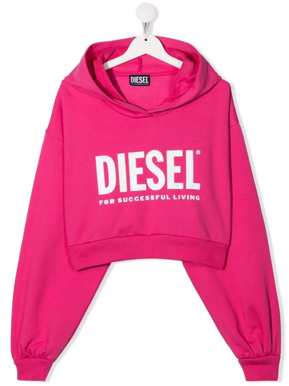 фото Diesel kids укороченное худи с логотипом