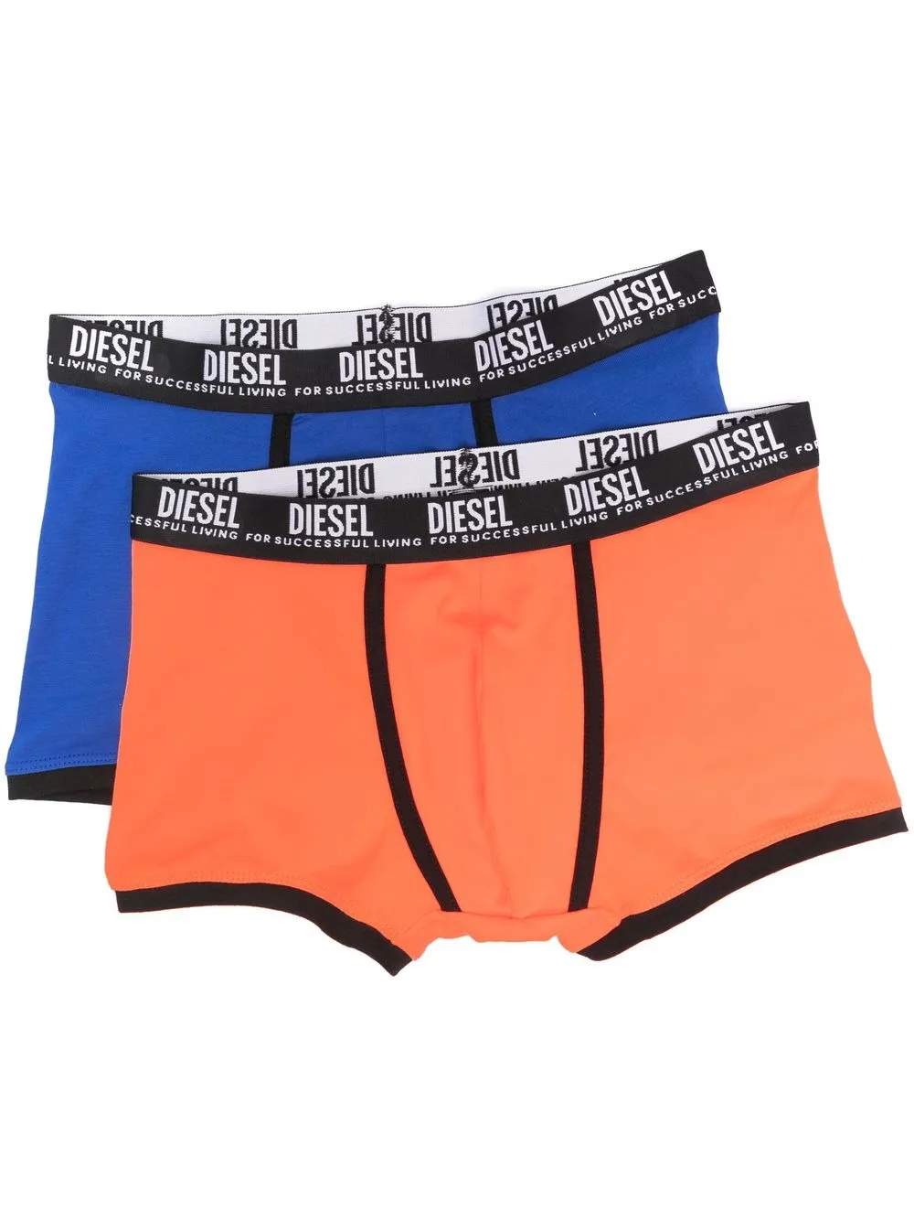 

Diesel Kids logo-waistband detail boxer pack - Orange