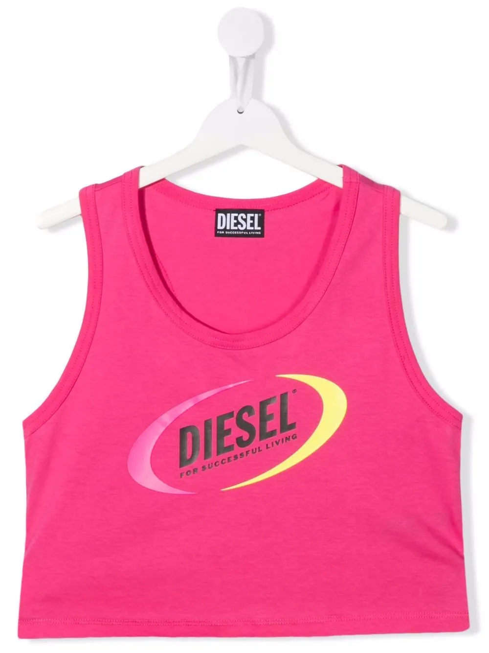 

Diesel Kids camiseta corta con logo estampado - Rosado