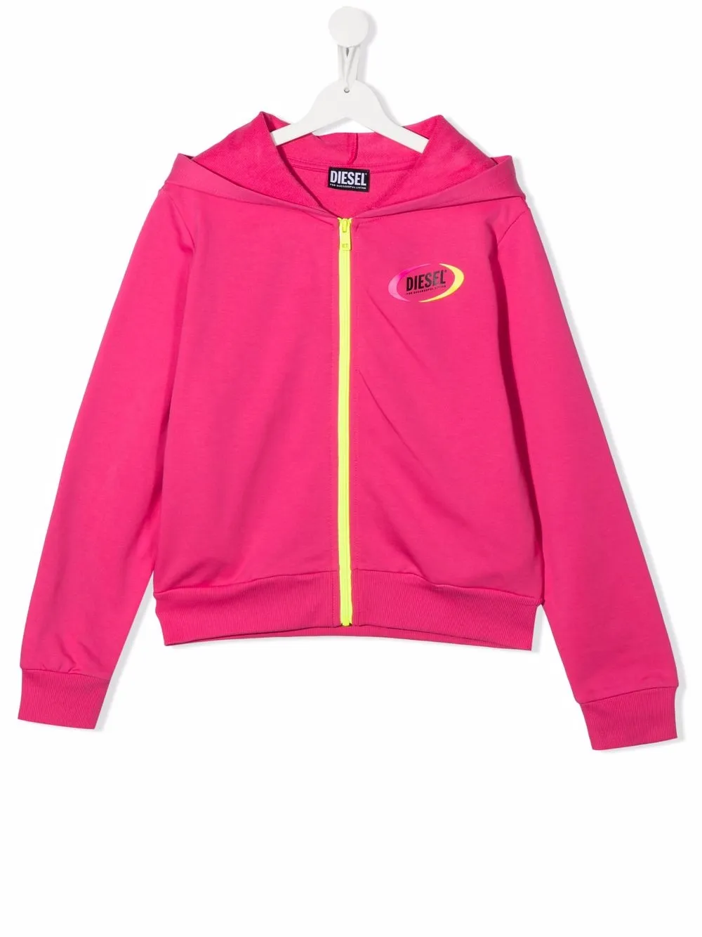 

Diesel Kids hoodie con cierre - Rosado