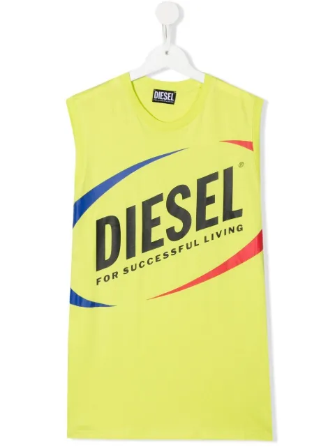Diesel Kids تانك توب بطبعة شعار الماركة