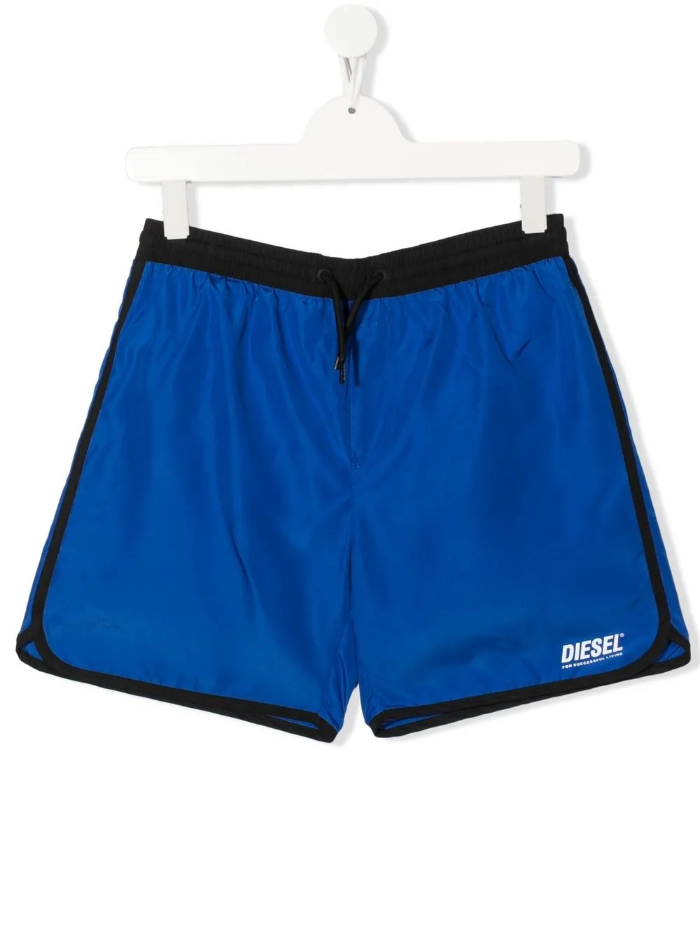 

Diesel Kids shorts de playa Monus con logo estampado - Azul