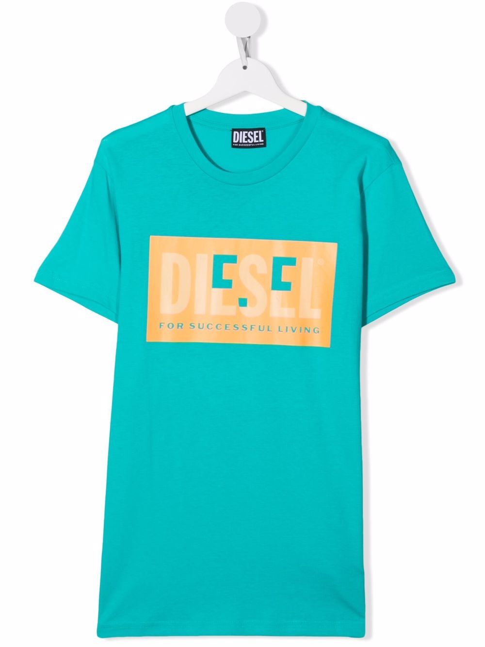 

Diesel Kids playera con logo estampado - Azul