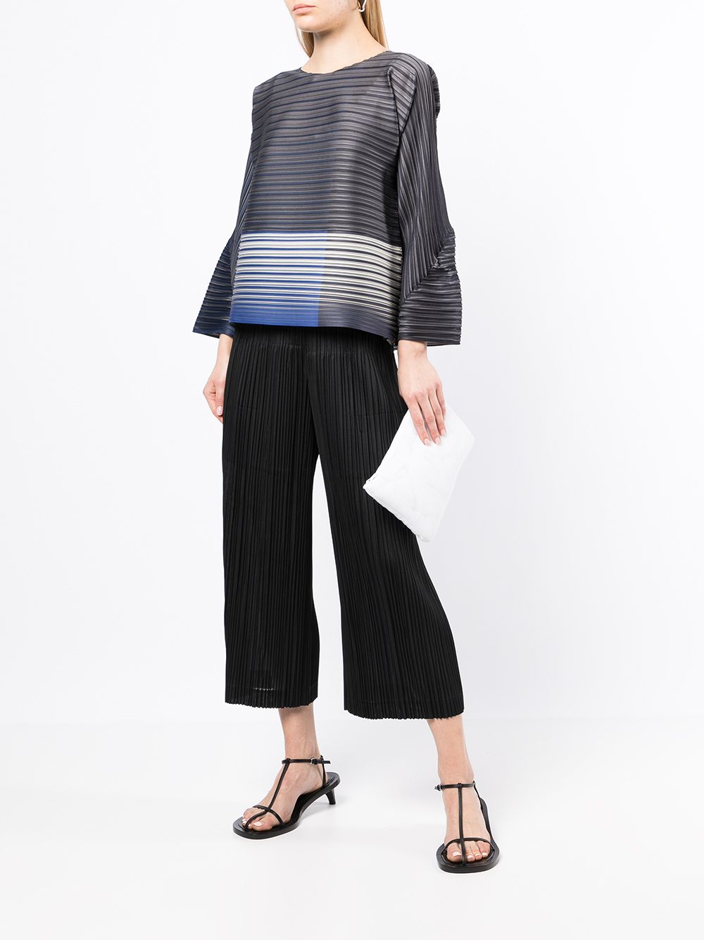 фото Pleats please issey miyake укороченные плиссированные брюки