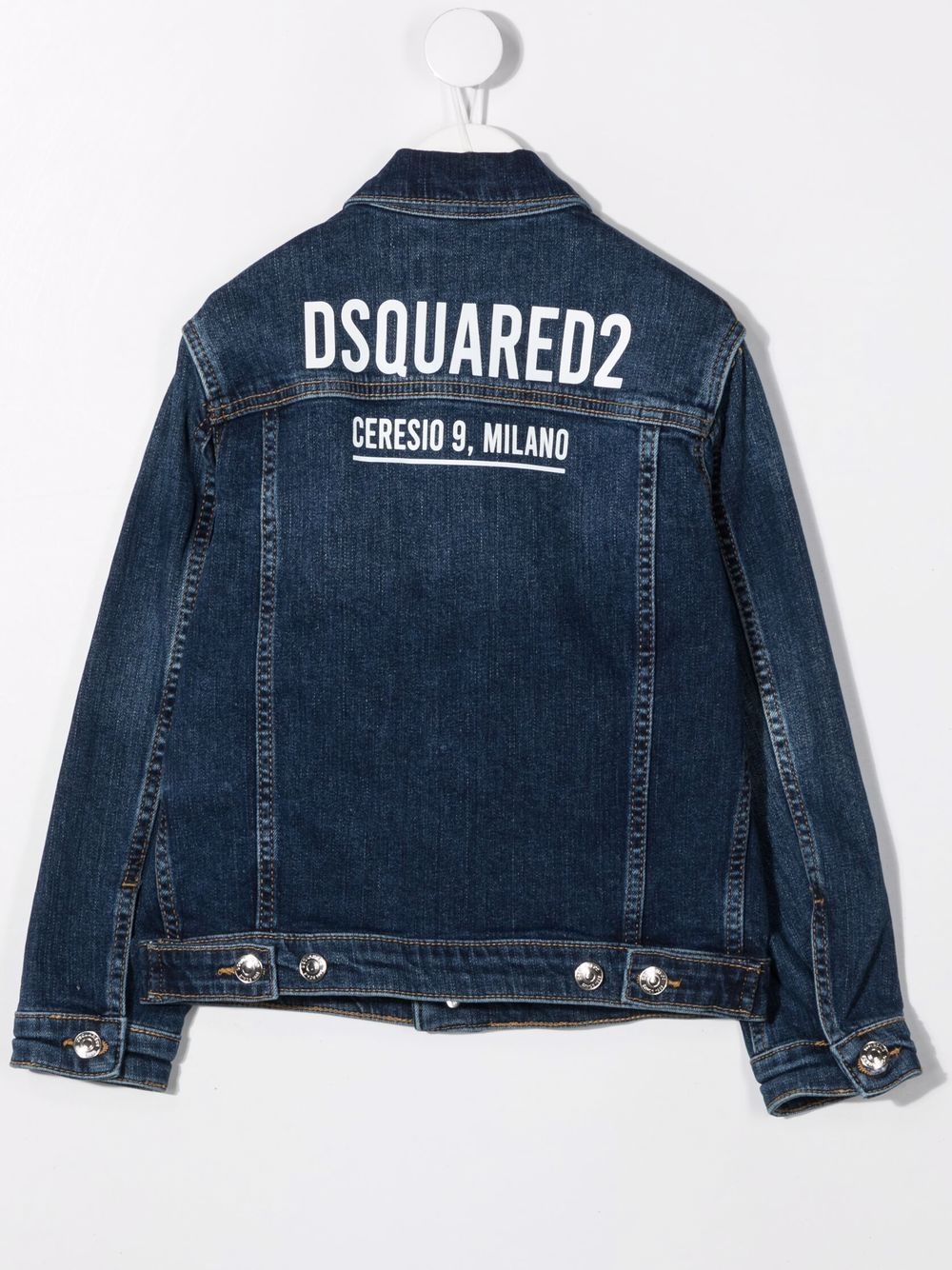 фото Dsquared2 kids джинсовая куртка с логотипом