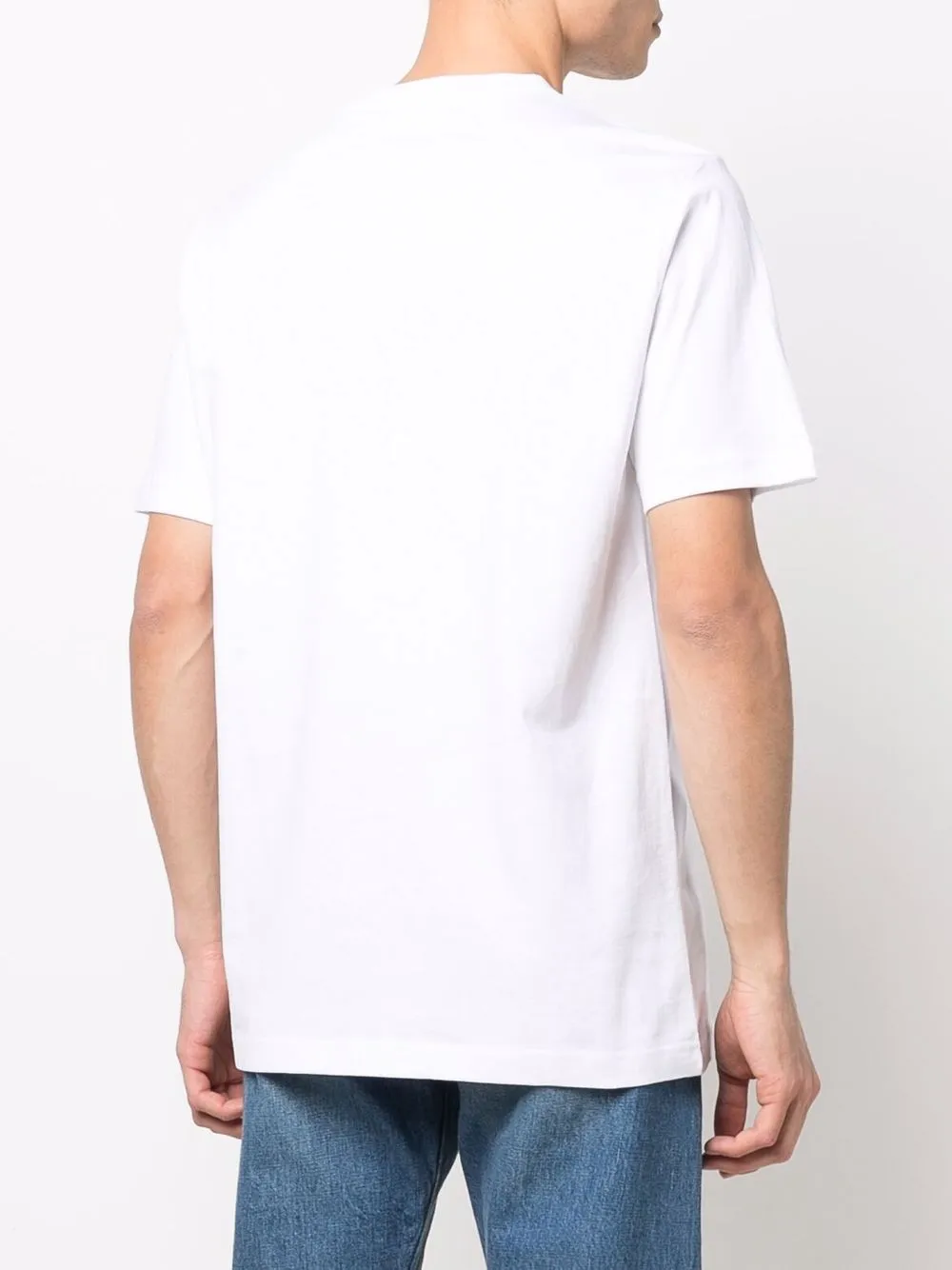 Shop Diesel T-just-bigoval Cotton T-shirt In White