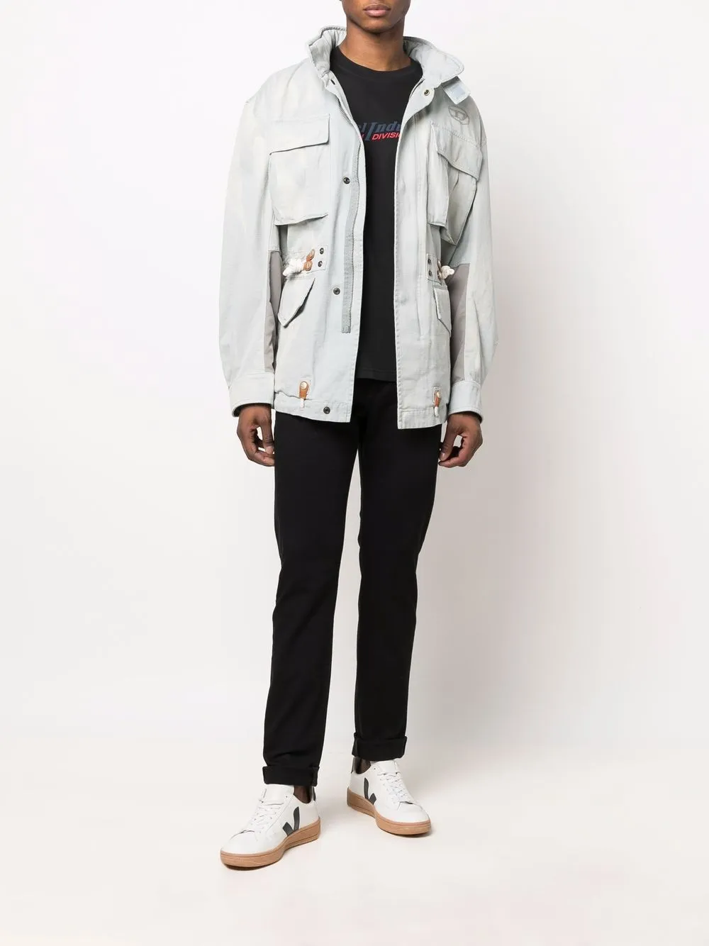 фото Diesel куртка на молнии с капюшоном