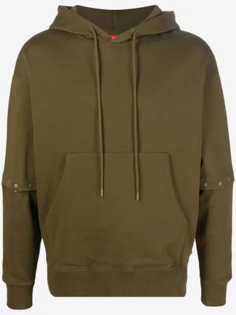 Camper logo-patch drawstring hoodie