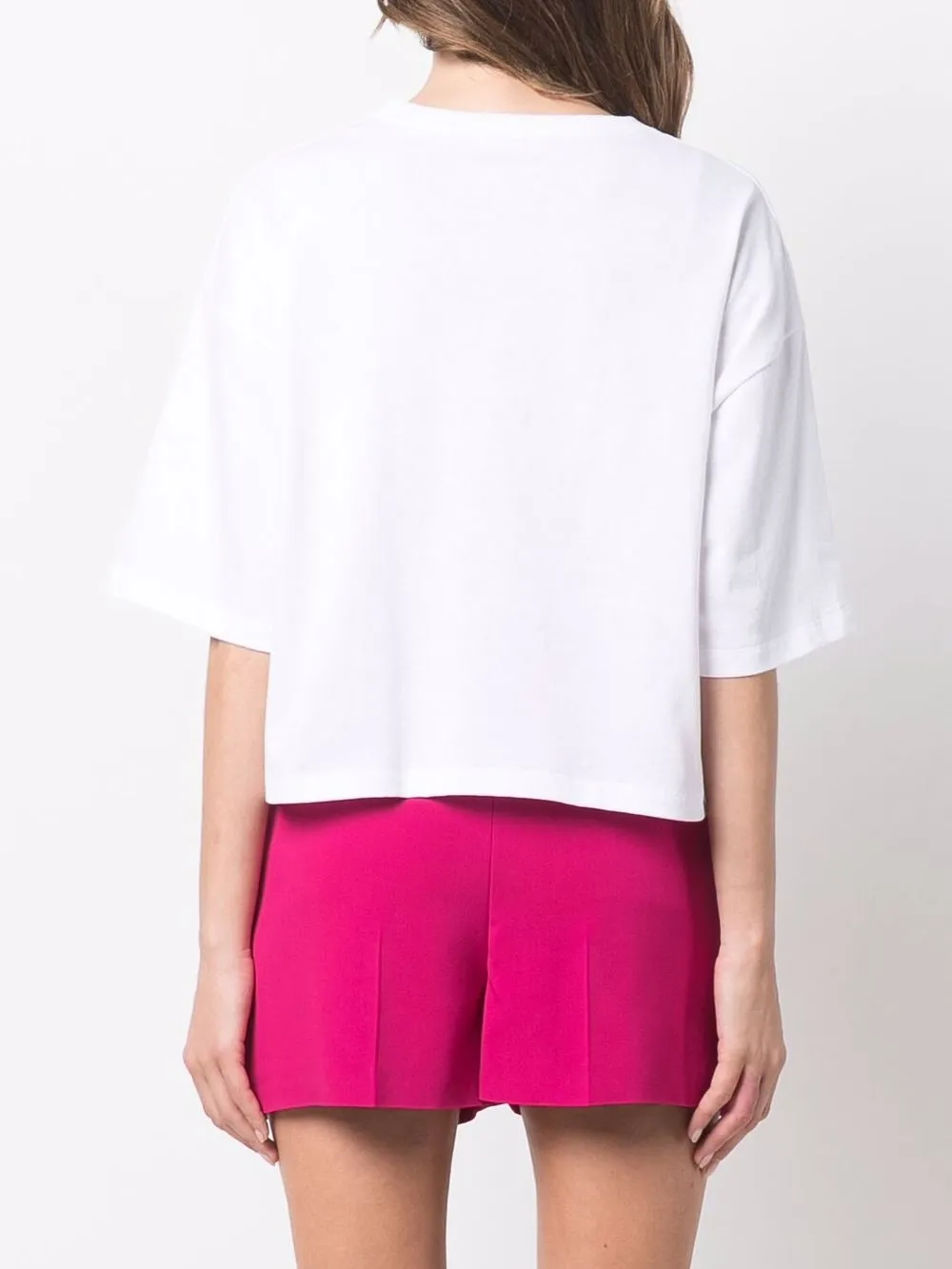 фото Red valentino футболка со вставкой из тюля