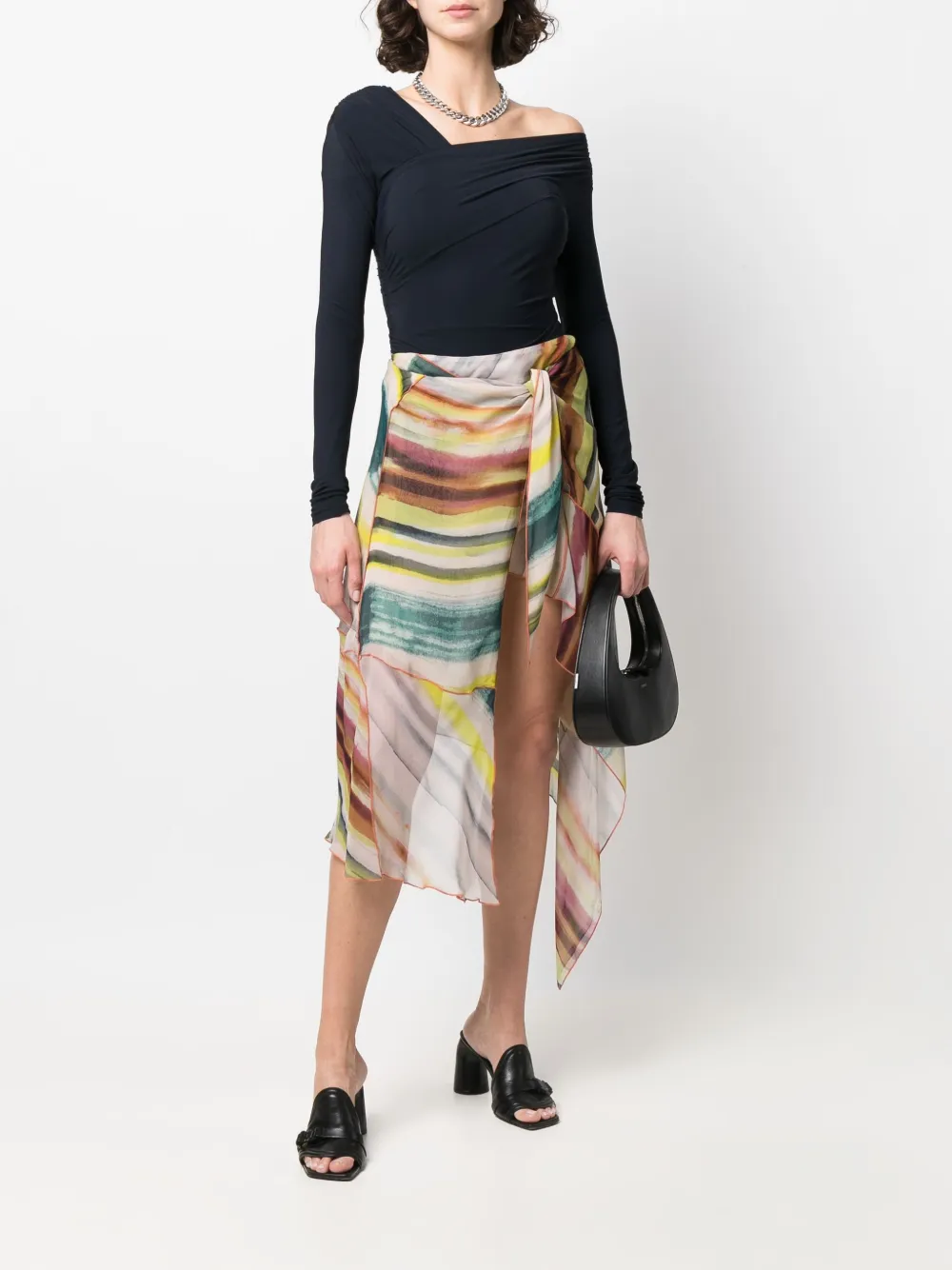 Diesel Rok met patchwork - Groen