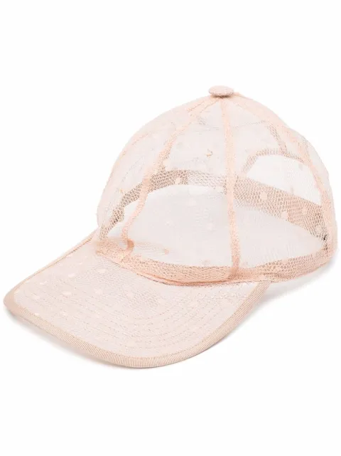 RED Valentino Point D'esprit mesh baseball cap
