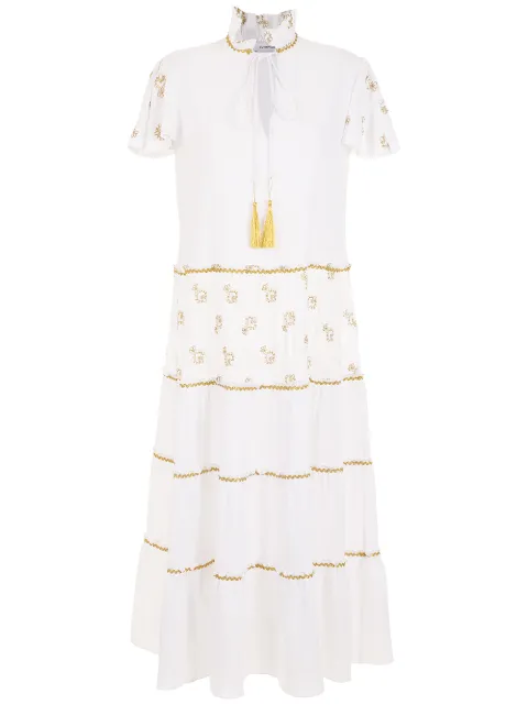 Olympiah embroidered midi dress