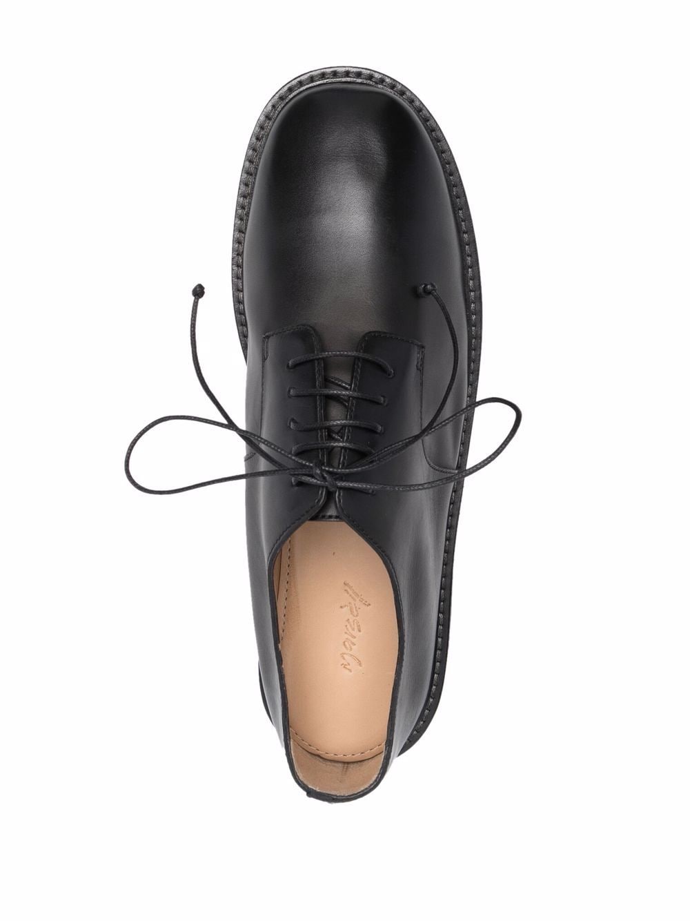 Shop Marsèll Nasello Leather Derby Shoes In Black