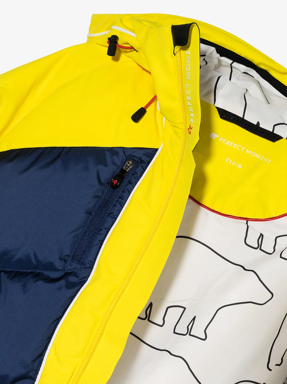 фото Perfect moment kids пуховик в стиле колор-блок