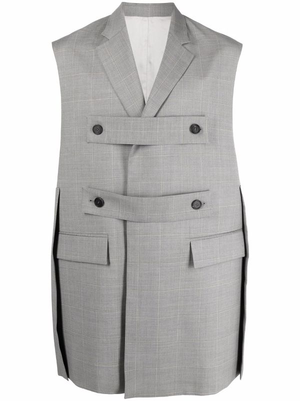 sleeveless tailored jacket