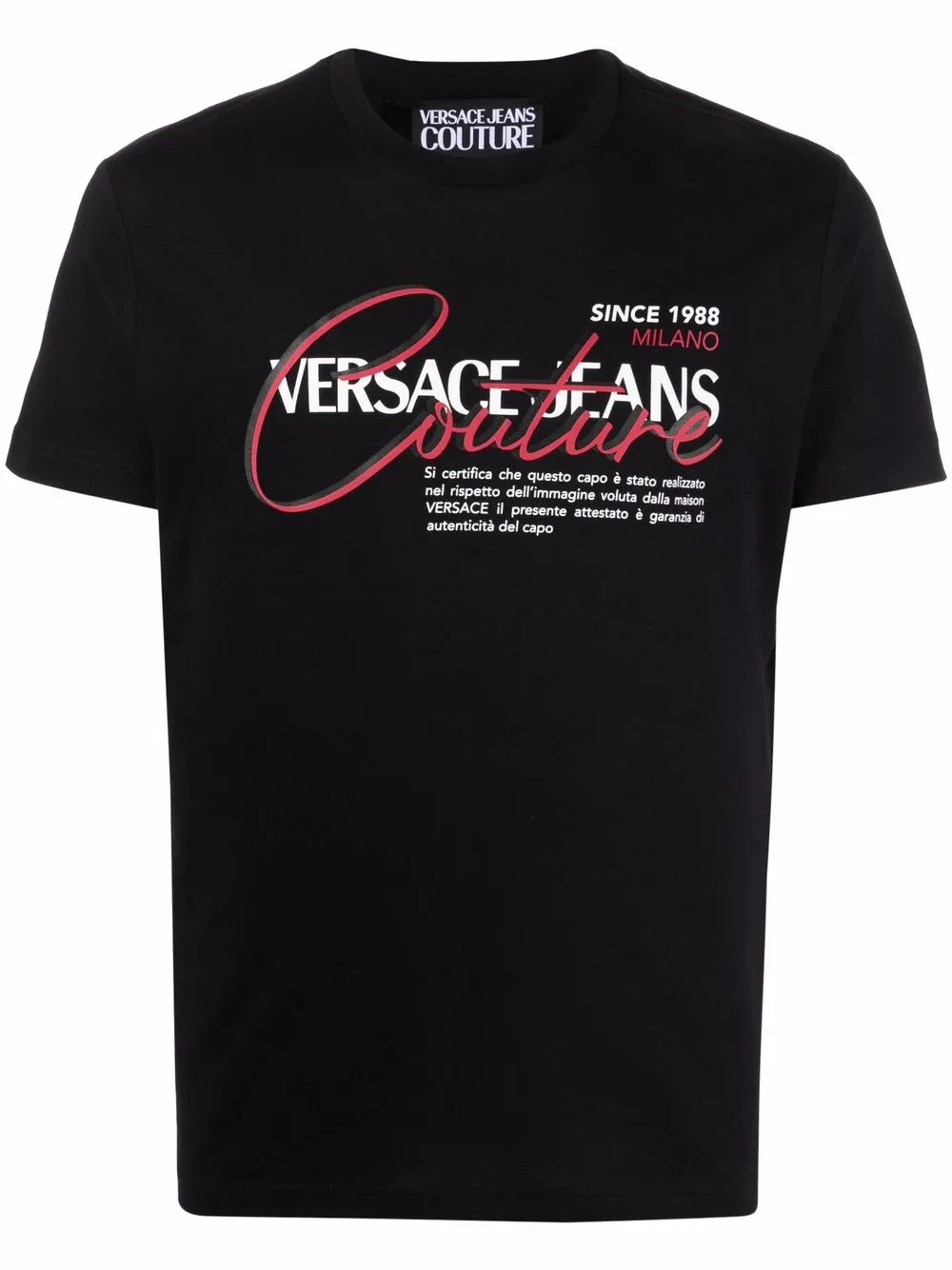 

Versace Jeans Couture playera con logo estampado - Negro