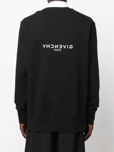 logo-print crew neck sweatshirt 
