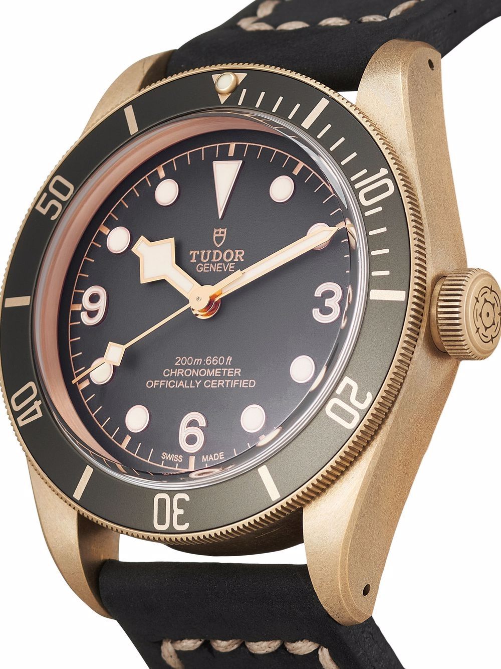 фото Tudor наручные часы black bay bronze pre-owned 43 мм 2020-го года