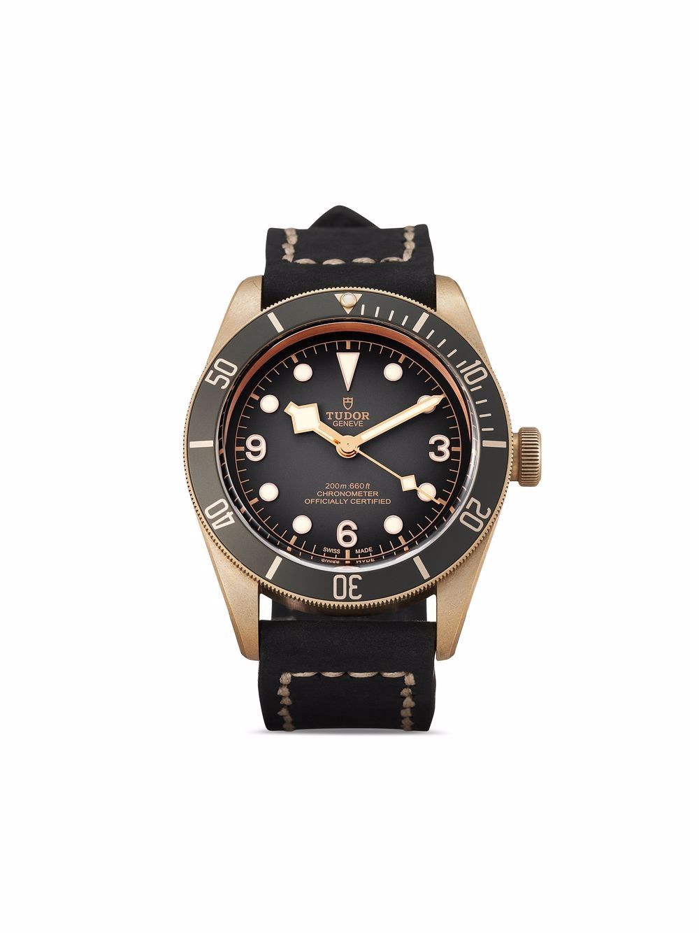 фото Tudor наручные часы black bay bronze pre-owned 43 мм 2020-го года