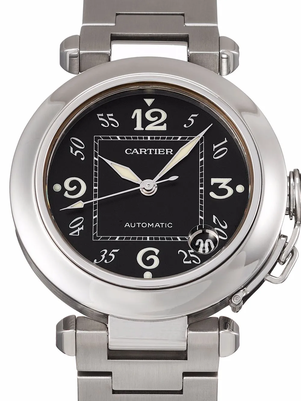 фото Cartier наручные часы pasha c pre-owned 35 мм 2001-го года