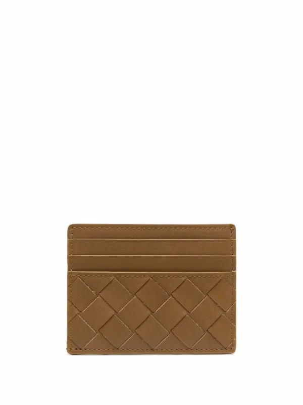 Shop Bottega Veneta Intrecciato leather cardholder with Express Delivery -  FARFETCH