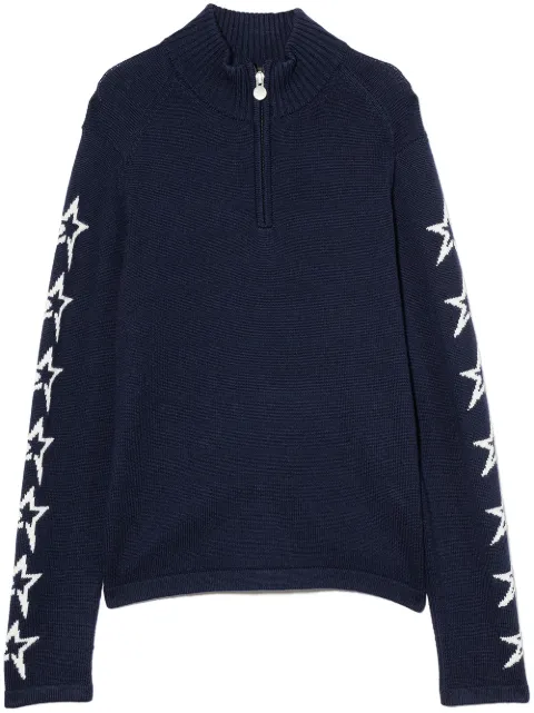 Perfect Moment Kids star-print zip-up jumper