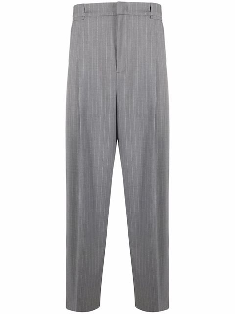 A BETTER MISTAKE Shield pinstripe trousers