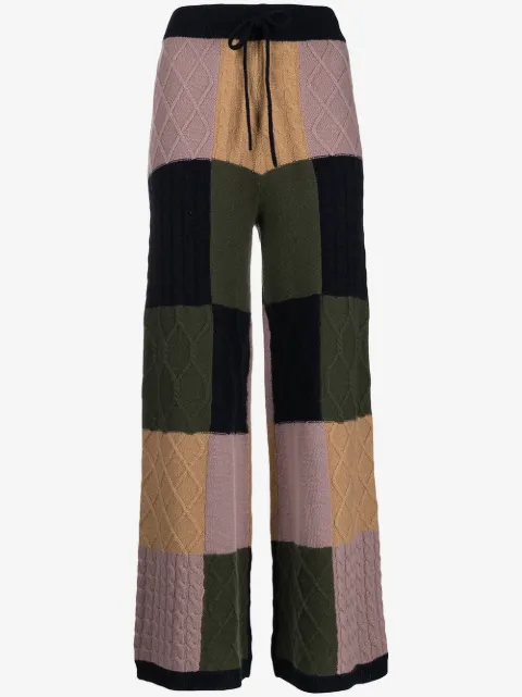 Madeleine Thompson Grus checked wool trousers