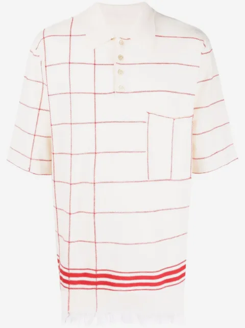 Maison Margiela playera tipo polo con motivo de rayas