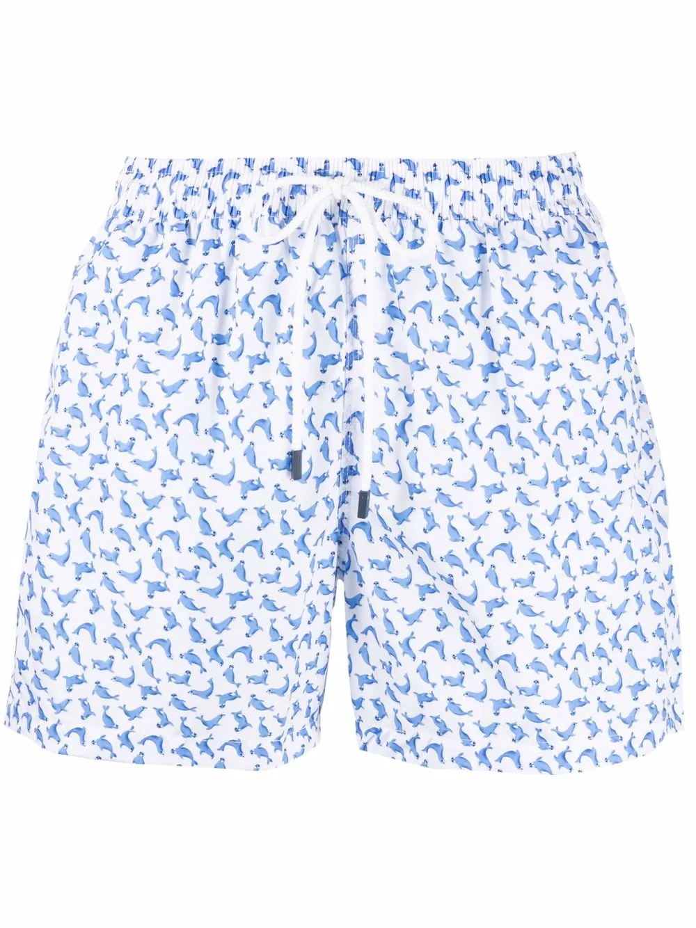 

Fedeli shorts de playa con focas estampadas - Blanco