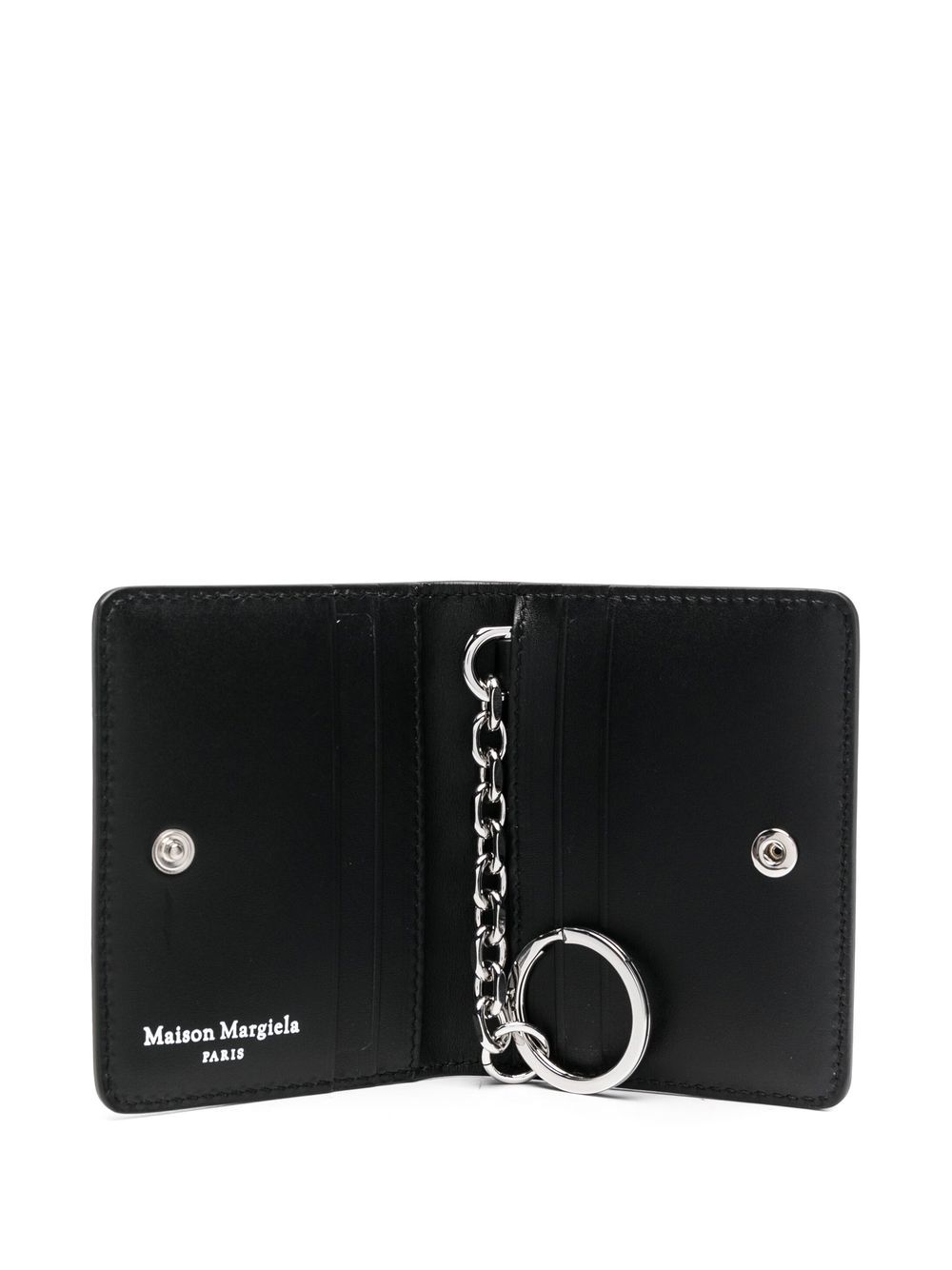 Maison Margiela Four-stitch Logo Detail Cardholder In Schwarz | ModeSens