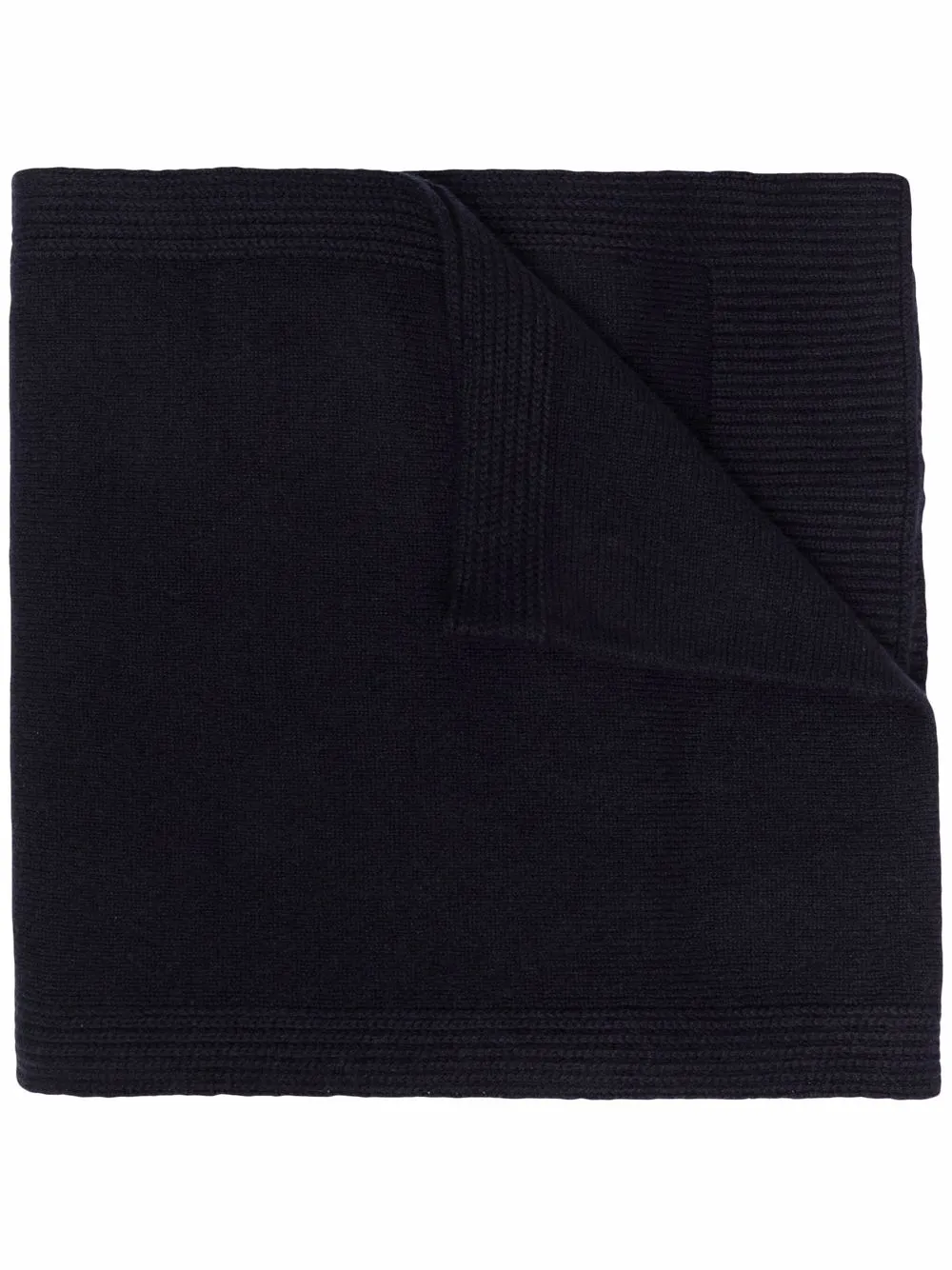 

Jil Sander logo-patch cashmere scarf - Blue