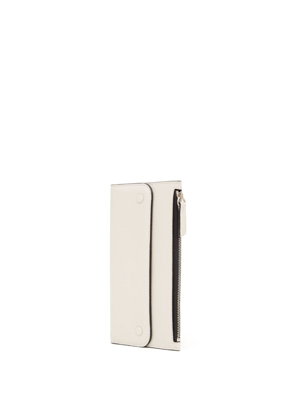 Shop Maison Margiela Leather Long Wallet In Nude