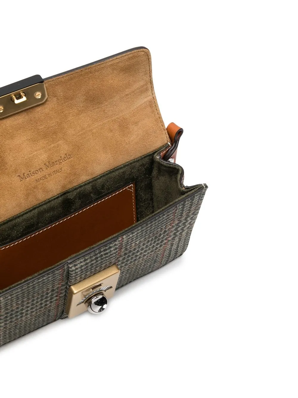 Maison Margiela plaid-check print panel shoulder bag | Image 5