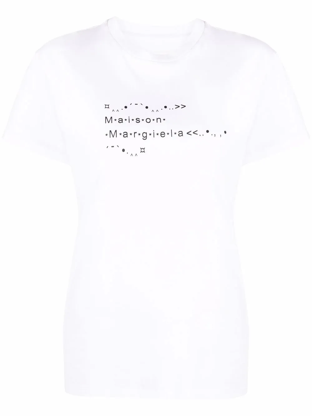 

Maison Margiela playera con logo estampado - Blanco