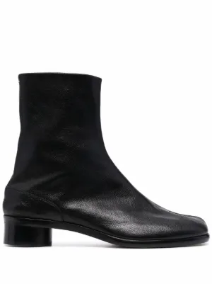 mens black flat sole boots