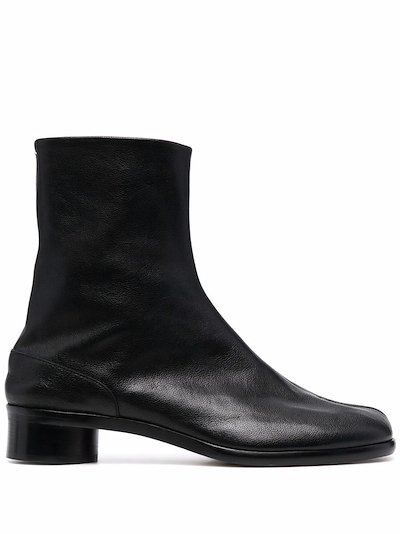 Maison Margiela split toe ankle boots black | MODES