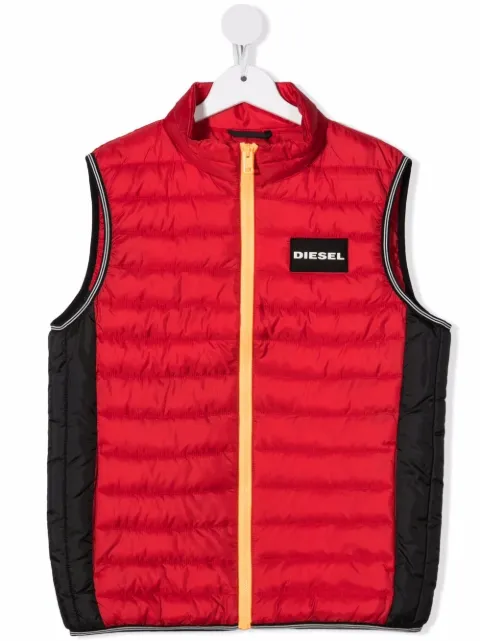 Diesel Kids جيليه مبطن بشارة شعار الماركة